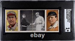 1912 T202 Hassan Cigarettes #79, McGrawithBresnahan MLB Hall of Fame SGC 1