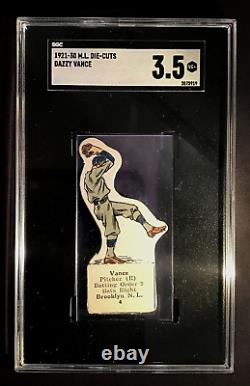 1921-30 M. L. Die-Cuts Dazzy Vance Hall of Fame Rookie (RC) SGC 3.5 VG+ (RARE)