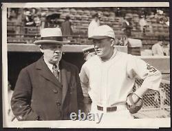 1926 ROGERS HORNSBY and JOHN MCGRAW, Hall of Fame Duo Vintage Baseball Photo