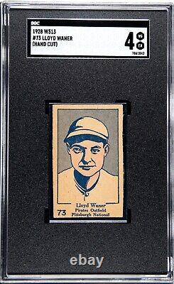 1928 W513 # 73 Lloyd Waner, Pittsburgh Pirates MLB Hall of Fame SGC 4