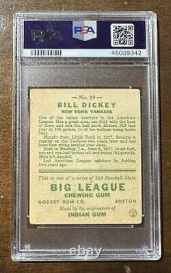 1933 Goudey #19 Bill Dickey Yankees HALL-OF-FAME PSA 3.5 VG+