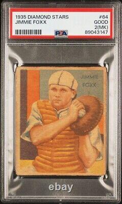 1935 Diamond Stars Jimmie Foxx Psa 2 Good Vintage #64 Phillies Hall Of Fame