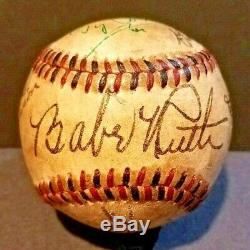1939 CENTENNIAL Baseball Hall Of Fame Induction First Members Signed Baseball