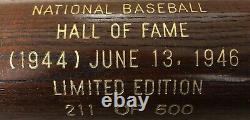 1944 Baseball Hall Of Fame Induction Bat Kenesaw Mountain Landis #211/500