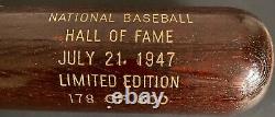 1947 Hall of Fame Induction Bat Lefty Grove Ltd Ed 178/500 Cooperstown Baseball