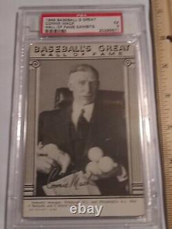 1948 Baseball's Great Connie Mack Hall Of Fame Rare PSA 5 Excellent