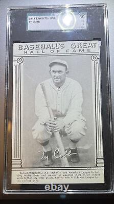 1948 Baseball's Great Hall Of Fame Exhibits Ty Cobb SGC 5 RARE BEAUTY
