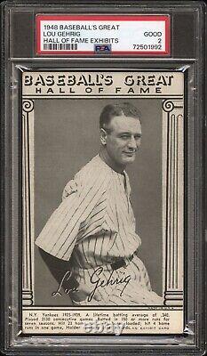 1948 Baseball's Great Hall of Fame Exhibits Lou Gehrig, New York Yankees