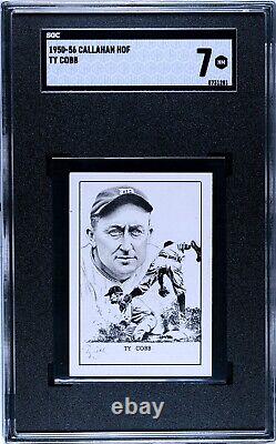 1950-56 Callahan Hall of Fame TY COBB SGC 7 HOF Detroit Tigers Baseball Card