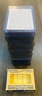 1950 Callahan Baseball Hall Of Fame Set 70 Cards, Ruth Gehrig Cobb Wagner Lajoie