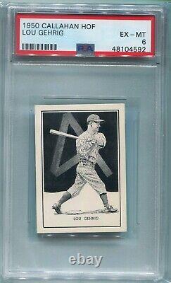 1950 Callahan Lou Gehrig PSA 6 HOF