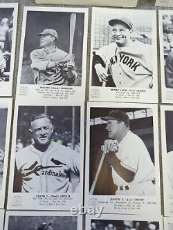 1950's National Baseball Hall Of Fame Picture Pack Of 24 Photos Ruth Cobb Gehrig