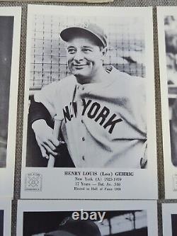 1950's National Baseball Hall Of Fame Picture Pack Of 24 Photos Ruth Cobb Gehrig