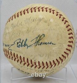 1950s Hall of Fame Signed Giles Baseball Wheat Hubbell Marquard JSA Letter