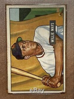 1951 Bowman Willie Mays #305 PSA 3 Nice looking card Hall of Fame Rookie