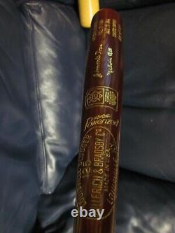 1951 Hall of Fame LE Jimmy Foxx Mel Ott Baseball Bat