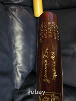 1951 Hall of Fame LE Jimmy Foxx Mel Ott Baseball Bat