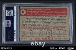 1952 Topps #311 Mickey Mantle Yankees HALL-OF-FAME PSA 3 VG 100A 00 0027