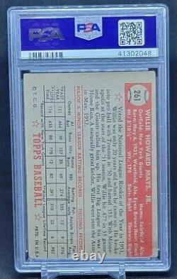 1952 Topps Willie Mays Rookie Card #261 Hall Of Fame Hof Rc Graded Psa 2.5