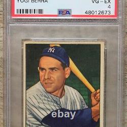 1952 YOGI BERRA Baseball Card BOWMAN PSA 4 #1 NY Yankees HOF Hall of Fame VG EX