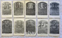 1953-55 ARTVUE Type I HALL OF FAME Postcard Partial Set 48/79 TY COBB BABE RUTH