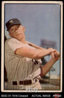 1953 Bowman #59 Mickey Mantle Yankees HALL-OF-FAME 2 GOOD B53C 01 7016