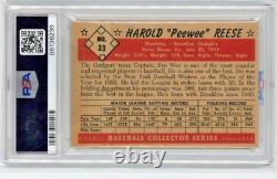 1953 Bowman Color #33 Pee Wee Reese Dodgers Hall Of Fame PSA GRADED 1 PR