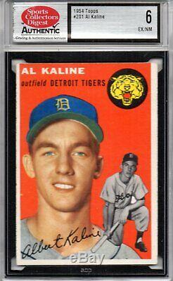 1954 Topps AL KALINE RC #201 SGC 6 EX/NM Tigers Hall of Fame Rookie Card