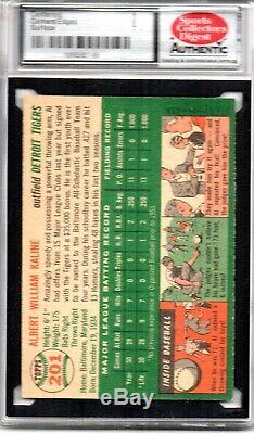 1954 Topps AL KALINE RC #201 SGC 6 EX/NM Tigers Hall of Fame Rookie Card