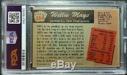 1955 Bowman Willie Mays #184 PSA graded 5 Excellent, Hall of Fame All Time Great