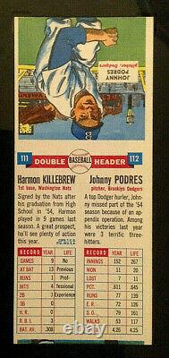 1955 Topps Double Headers Harmon Killebrew Hall of Fame Rookie (RC) SGC 7 NM