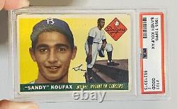 1955 Topps Sandy Koufax Rookie #123 PSA 2? Brooklyn Dodgers Hall Of Fame