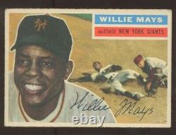 1956 Topps New York Giants Willie Mays #130 Hall Of Fame