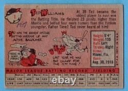 1958 Topps #1 Ted Williams VG WRINKLE MARKED Boston Red Sox Hall of Fame A1181
