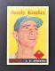 1958 Topps #187 SANDY KOUFAX Centered HOF LA DODGERS Hall Of Fame Baseball Card