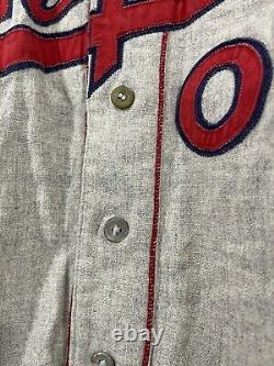 1959 Rawlings Hall of Fame Flannel Jersey Alpine Cowboys Baseball Don Schwall