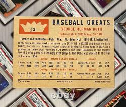 1960 Fleer Baseball Greats #3? Babe Ruth New York Yankees Hall Of Fame EX/NM