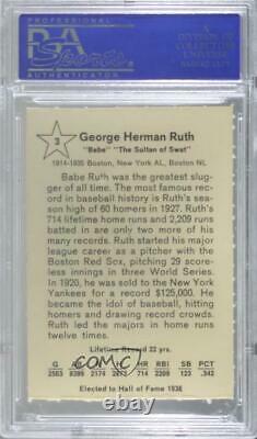 1961 Golden Press Hall of Fame Babe Ruth #3 PSA 7 HOF
