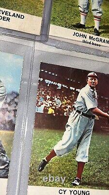 1961 Golden Press Hall of Fame Baseball Card lot (8) Cy Young Walter Johnson ++