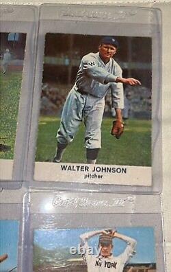 1961 Golden Press Hall of Fame Baseball Card lot (8) Cy Young Walter Johnson ++