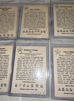 1961 Golden Press Hall of Fame Baseball Card lot (8) Cy Young Walter Johnson ++