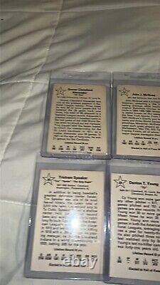 1961 Golden Press Hall of Fame Baseball Card lot (8) Cy Young Walter Johnson ++