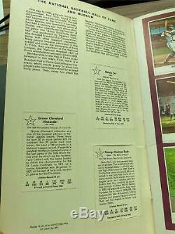 1961 Golden Press Hall of Fame Baseball Cards in Book NRMT
