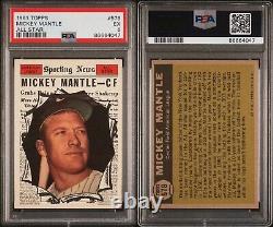1961 Topps Mickey Mantle All Star #578 PSA 5 HOF Goat Hall Of Fame Yankees