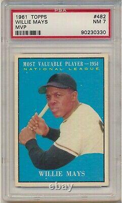 1961 Topps Willie Mays #482 (Hall of Fame) PSA NM 7 San Francisco Giants