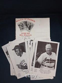 1963 BASEBALL HALL OF FAME Paper Picture Pack Set of 24 with Envelope