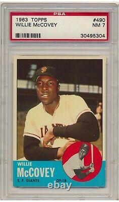1963 Topps Willie McCovey #490 (Hall of Fame) PSA NM 7 S. F. Giants