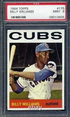 1964 Topps # 175 Billy Williams PSA 9 Chicago Cubs Hall of Fame PSA # 08013605