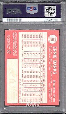 1964 Topps #55 ERNIE BANKS Chicago Cubs Hall of Fame PSA 6 EX MT CENTERED