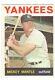 1964 Topps Card Mickey Mantle #50 New York Yankees Hall Of Fame Nice